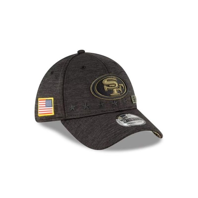 Sapca New Era San Francisco 49ers NFL Salute To Service 39THIRTY Stretch Fit - Negrii